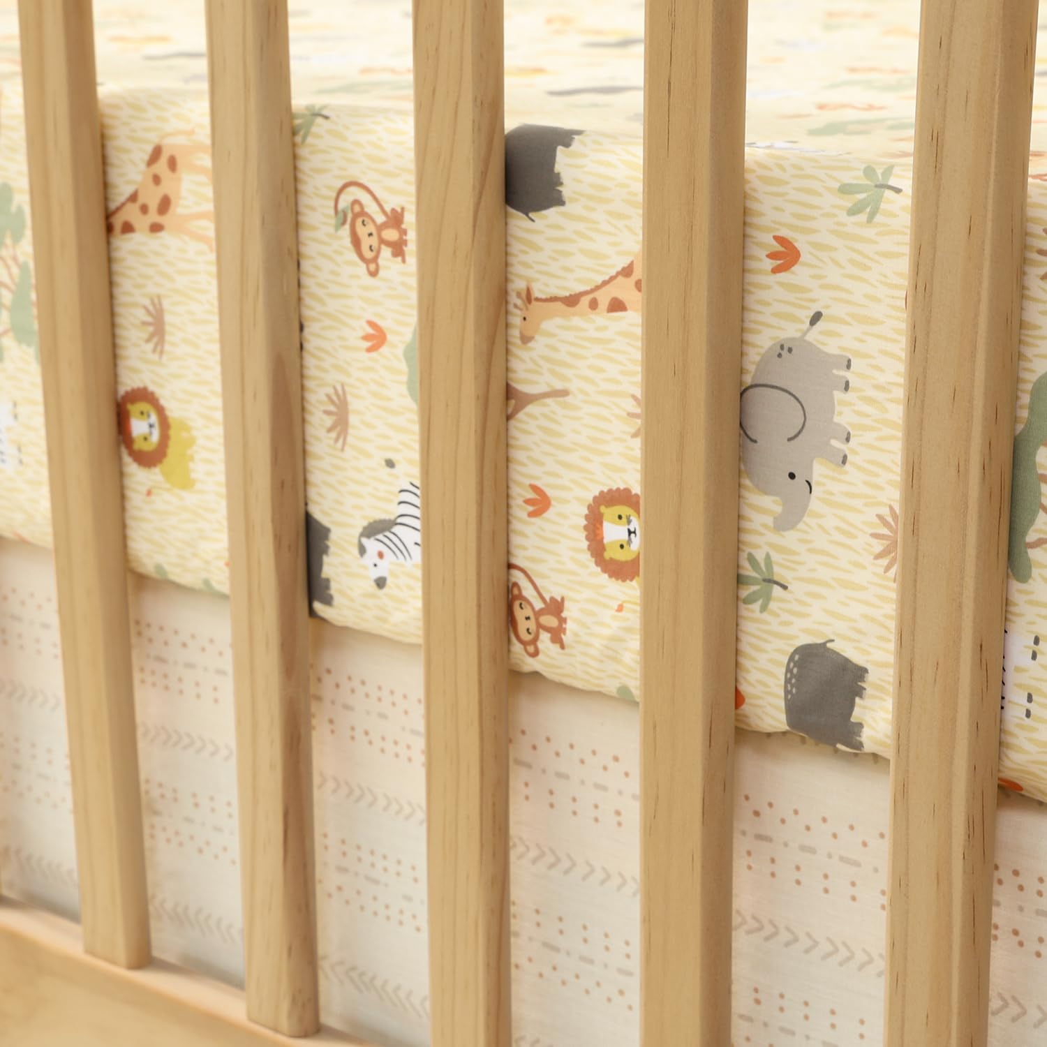 Foto 4 | Juego De Ropa De Cama Para Cuna The Peanutshell Elephant Safari  3 Piezas - Venta Internacional.