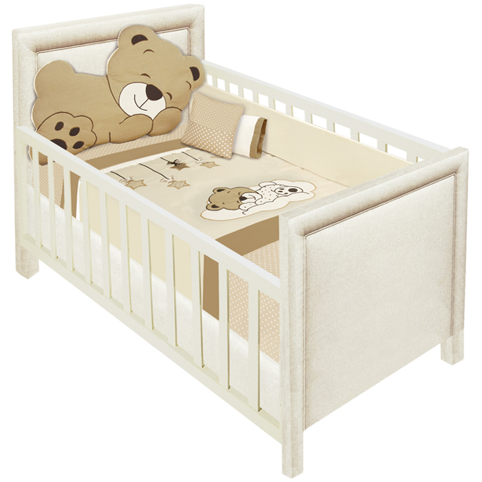 Foto 1 | Set de Edredón Baby Baby DORMILON color Beige para Cama Cuna Corral 7 PZAS