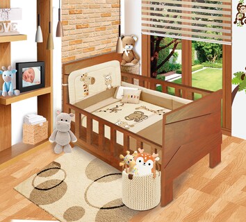 Foto 2 | Set De Edredón Baby Baby Mod. Jungla Para Cama Cuna Corral 6 Pzas