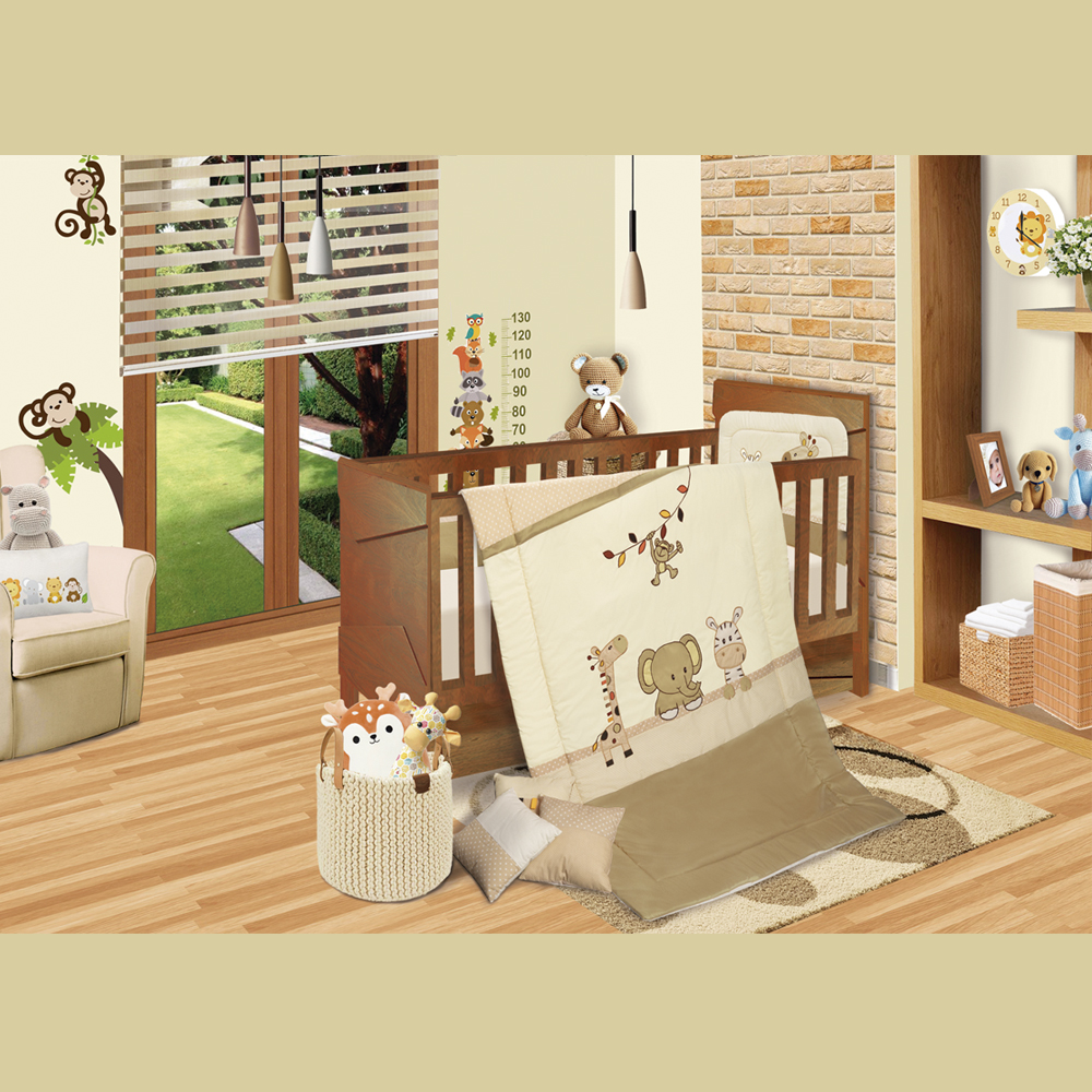 Foto 3 | Set De Edredón Baby Baby  Mod. Jungla Para Cama Cuna Corral 6 Pzas