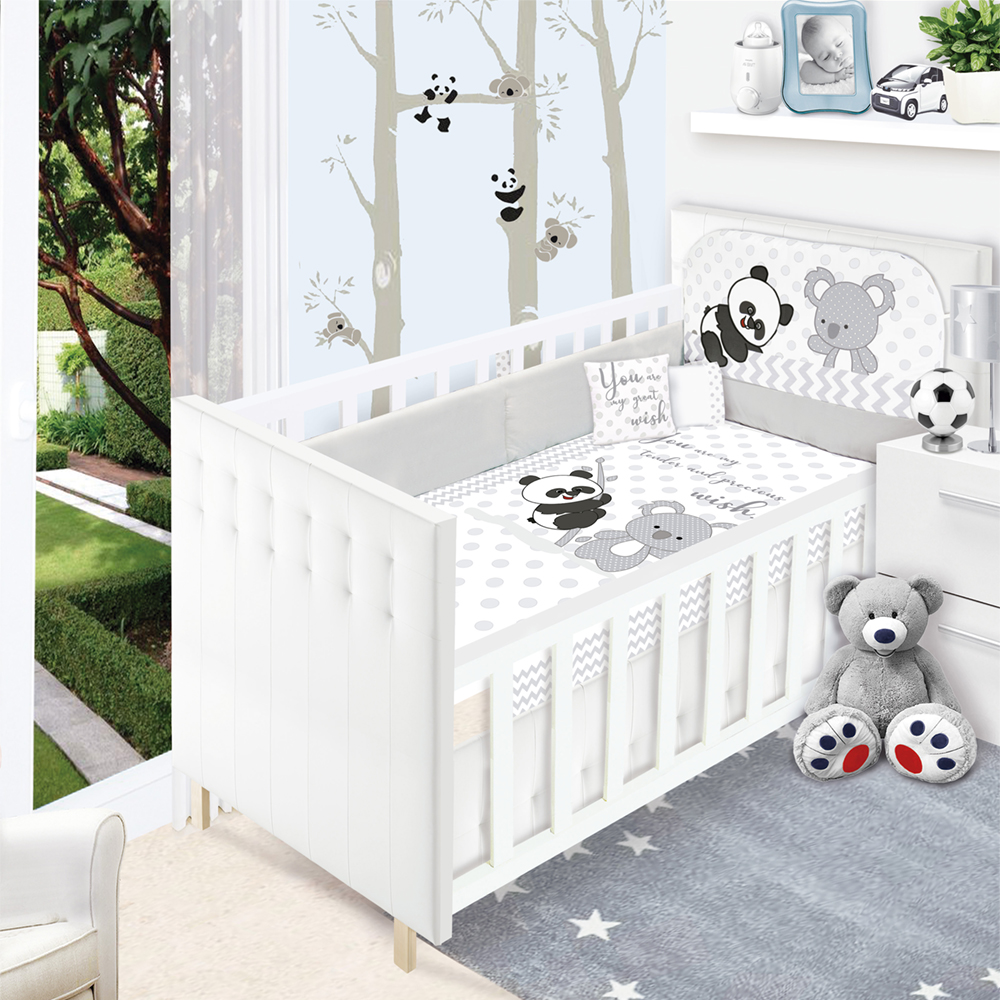 Foto 2 | Set De Edredón Baby Baby  Mod. Panditas Para Cama Cuna Corral 6 Pzas