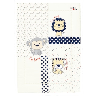 Foto 2 | Set Edredón para Cuna Baby Baby Felinos color Azul 3 Piezas