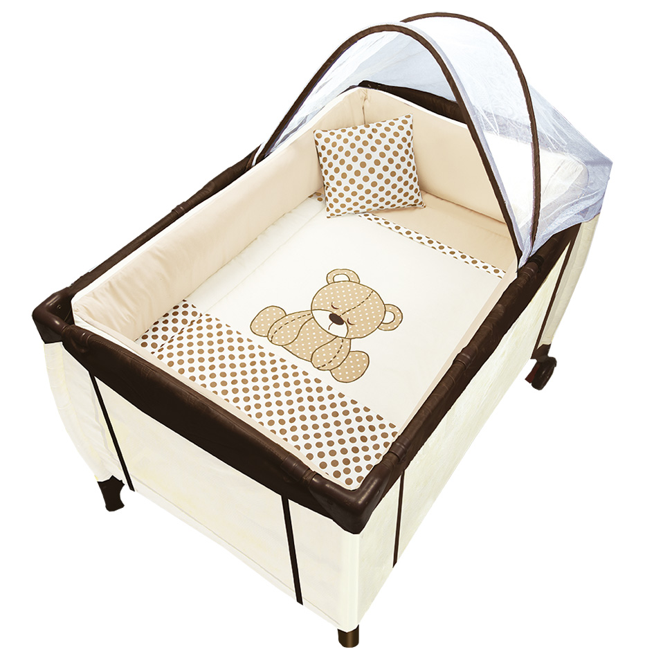 Set Edredón para Cuna Baby Baby Traviesitos color Beige 3 Piezas