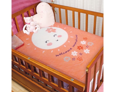 Foto 2 | Edredón Cunero con Borrega Baby Mink BM194 colr Rosa