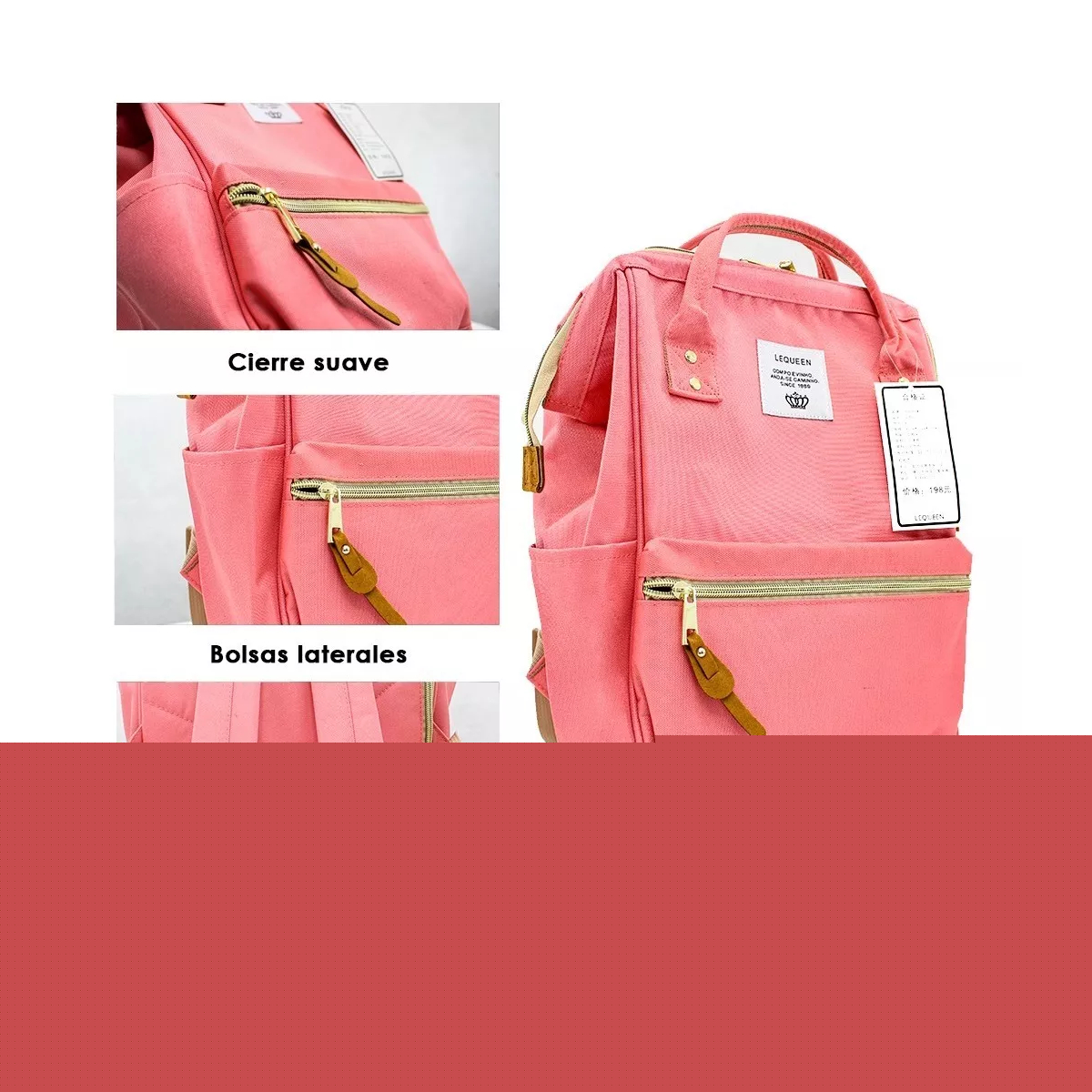 Foto 2 | Mochila Basic Ilios Innova Basics Color Salmón