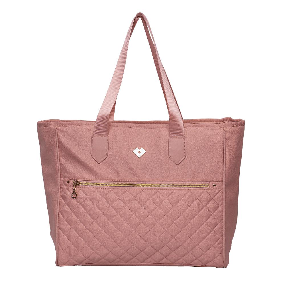 Pañalera Tipo Tote LuckyLy Astrid Rosa con Cambiador