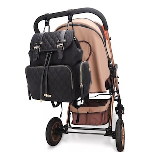 Foto 4 | Pañalera Mochila Moderna Impermeable Bolsa Negro