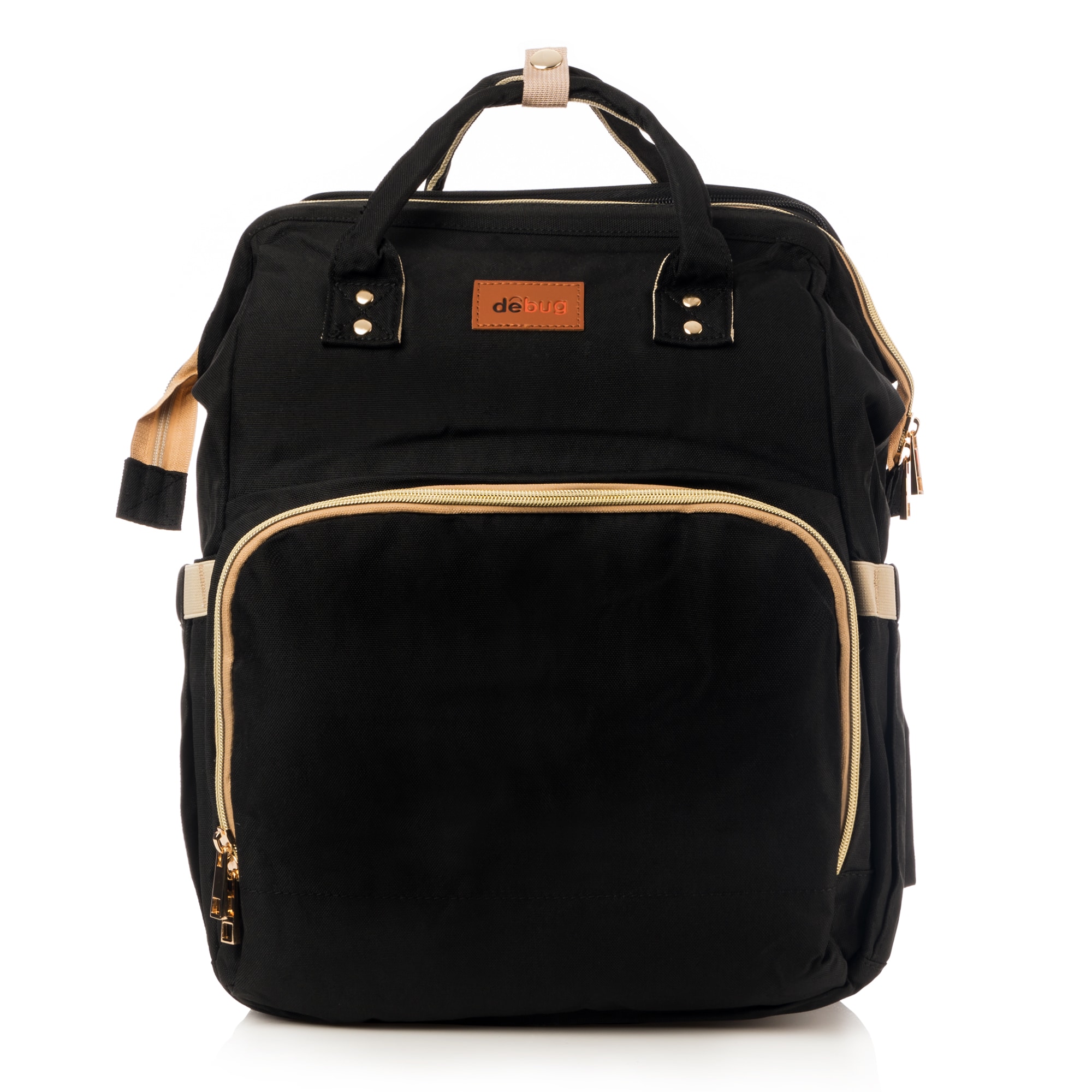 Pañalera Debug Para Bebé Con Cambiador Cuna, Color Negro $599