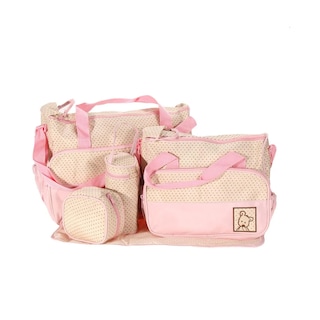 Foto 2 | Set De Bolsas Pañalera Con Cambiador 5pzas Eo Safe Imports Esi-16426 Rosa