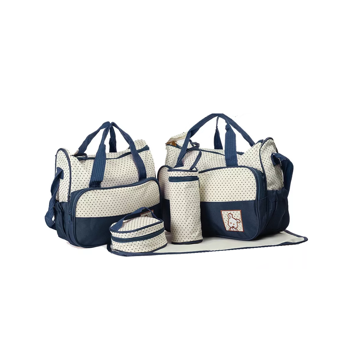 Foto 2 | Set De Bolsas Pañaleras Con Cambiador 5pzas Eo Safe Imports Esi-16424 Azul