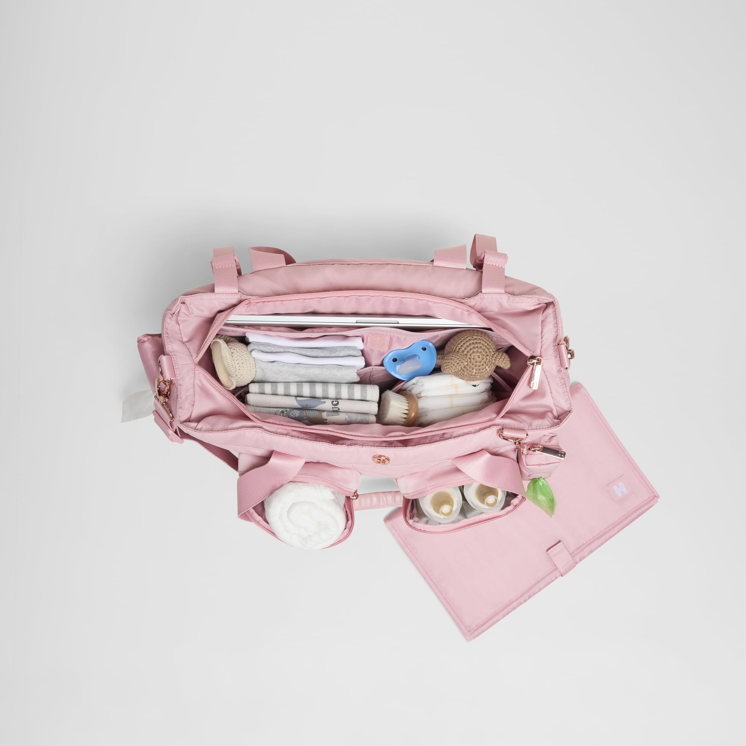 Foto 3 pulgar | Bolsa De Pañales Huggies Carry All Weekender Tote Bridal Rose - Venta Internacional.