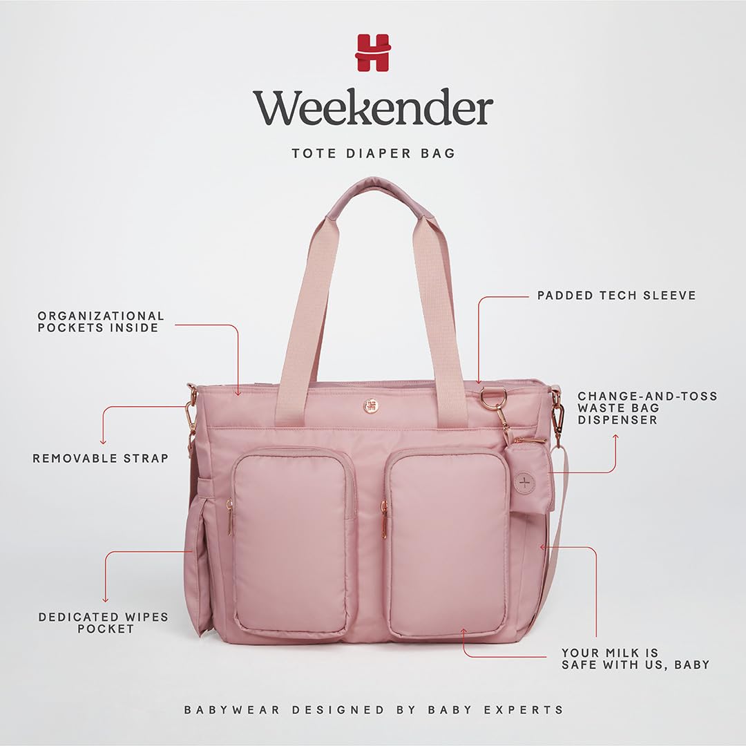 Foto 4 | Bolsa De Pañales Huggies Carry All Weekender Tote Bridal Rose - Venta Internacional.