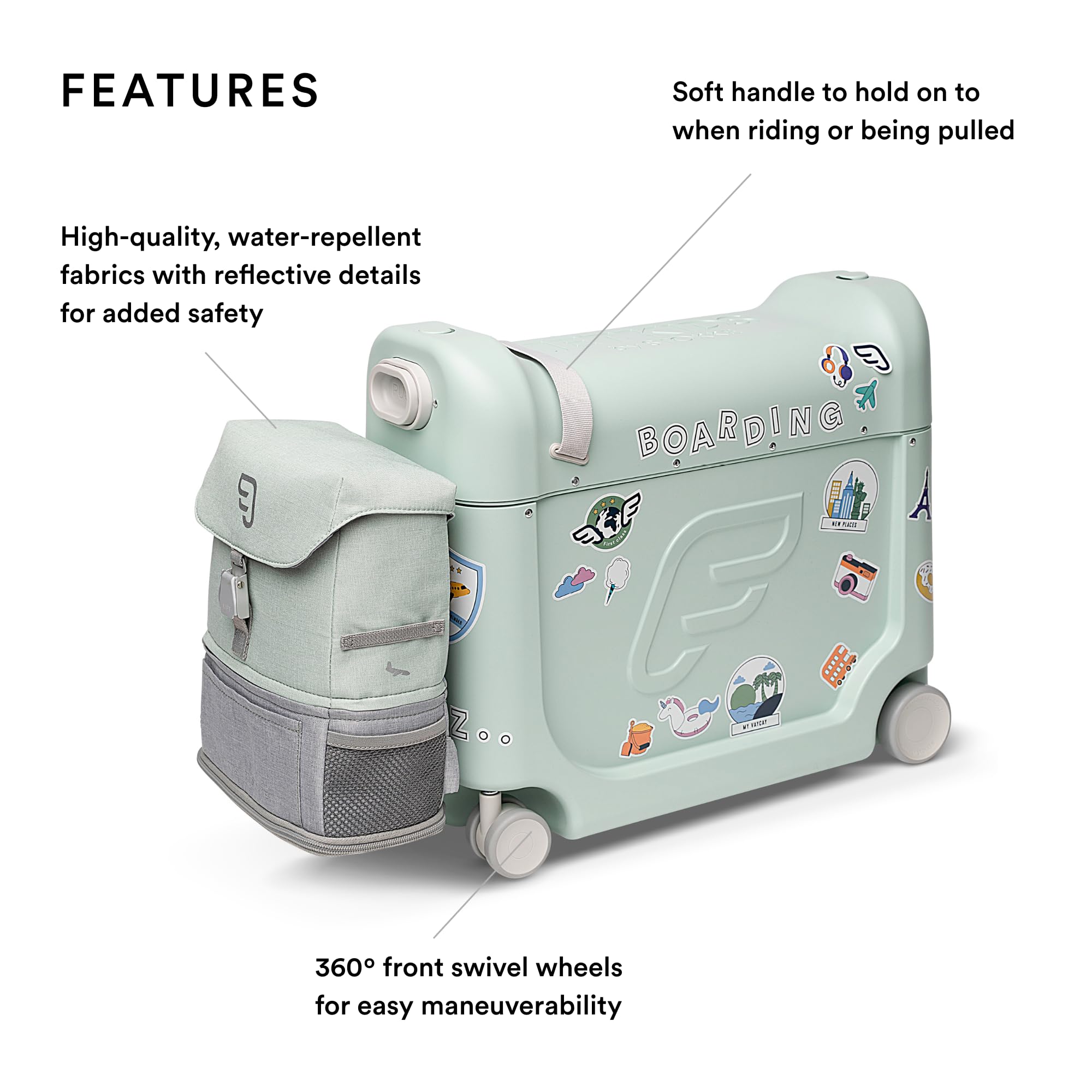 Foto 2 | Travel Bundle Stokke Jetkids Bedbox - Maleta Para Llevar, Color Verde - Venta Internacional.