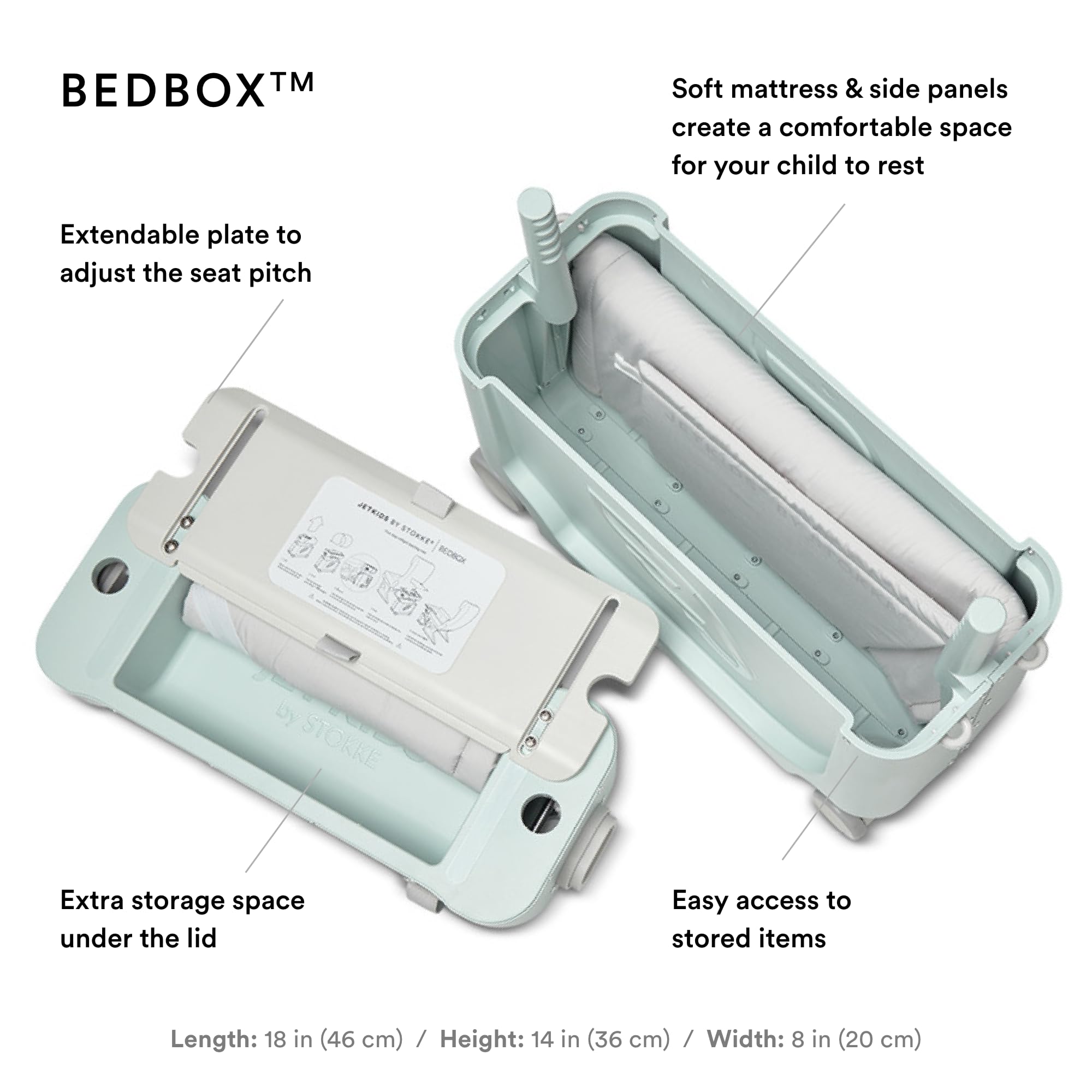Foto 5 pulgar | Travel Bundle Stokke Jetkids Bedbox - Maleta Para Llevar, Color Verde - Venta Internacional.