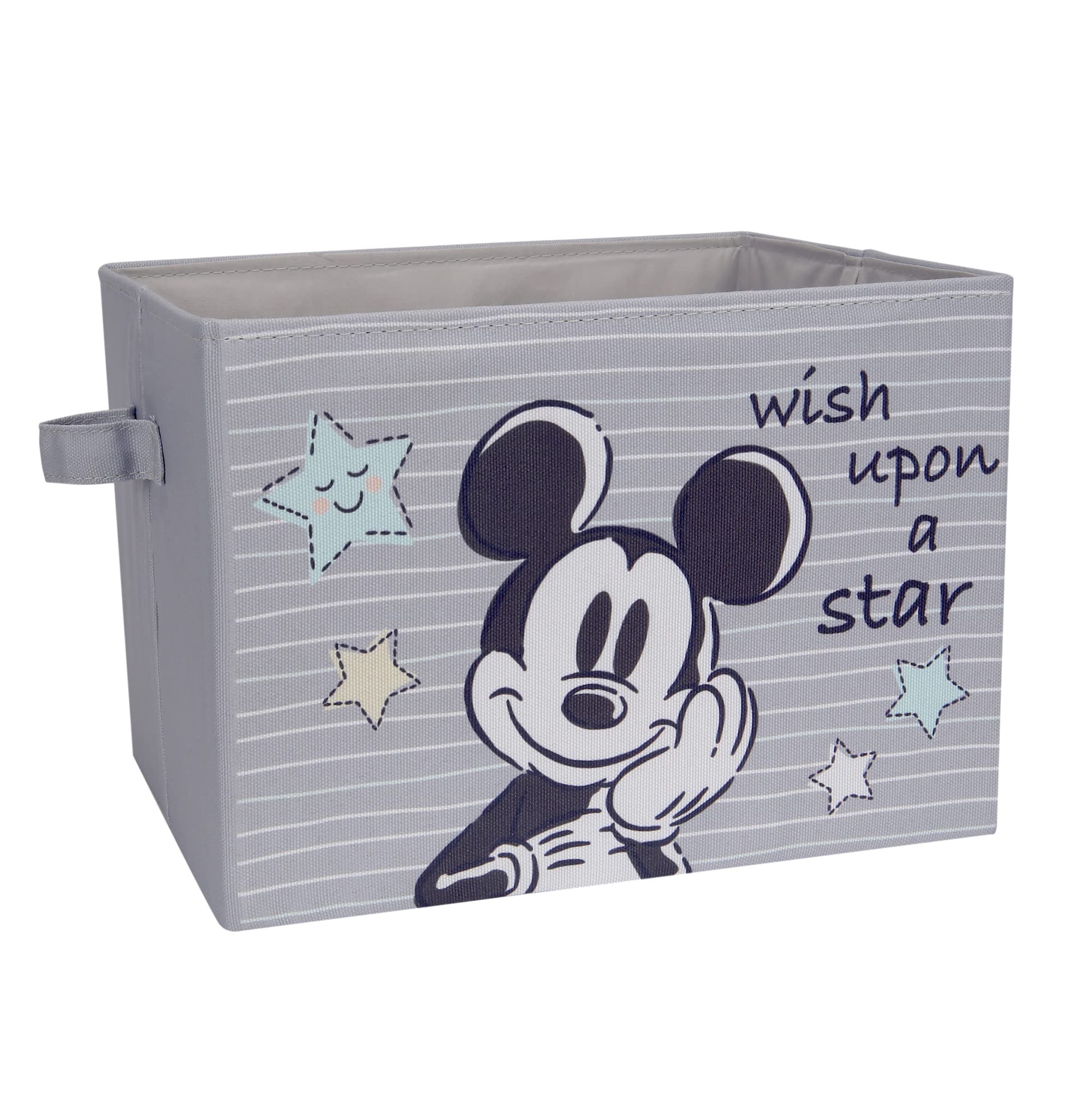 Foto 2 pulgar | Cesta De Almacenamiento Lambs & Ivy Disney Mickey Mouse De Lona Gris - Venta Internacional.