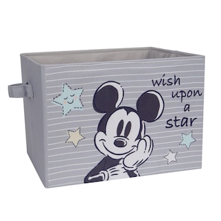 Foto 1 | Cesta De Almacenamiento Lambs & Ivy Disney Mickey Mouse De Lona Gris - Venta Internacional.