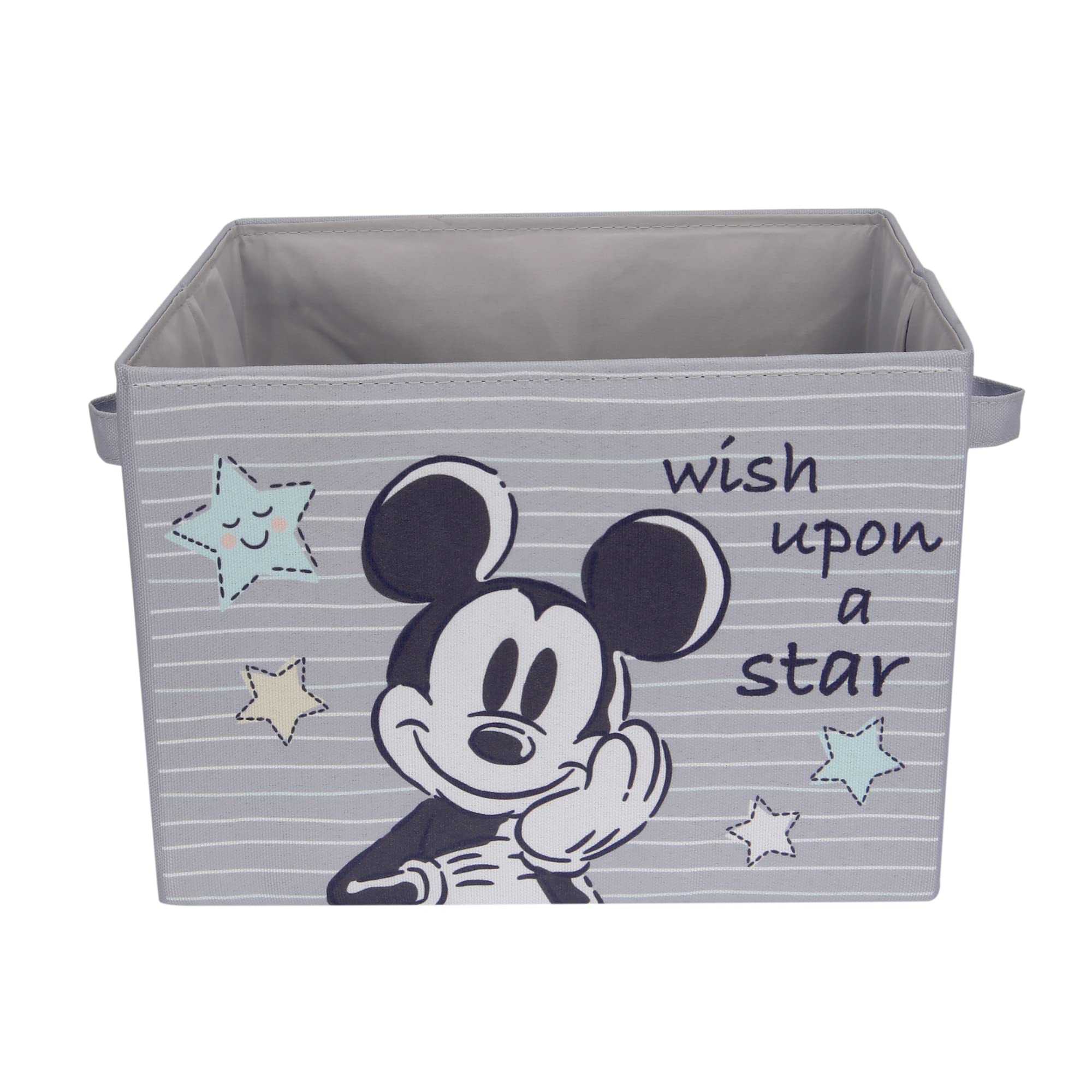 Foto 3 pulgar | Cesta De Almacenamiento Lambs & Ivy Disney Mickey Mouse De Lona Gris - Venta Internacional.