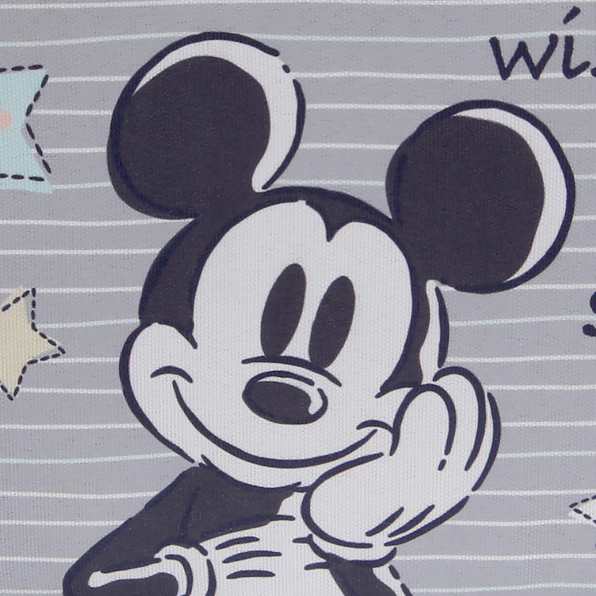Foto 4 pulgar | Cesta De Almacenamiento Lambs & Ivy Disney Mickey Mouse De Lona Gris - Venta Internacional.
