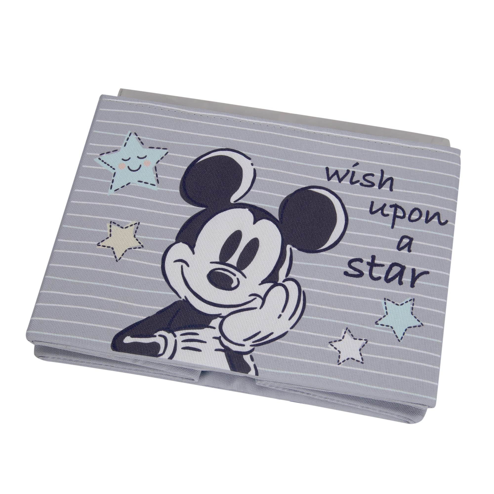 Foto 5 pulgar | Cesta De Almacenamiento Lambs & Ivy Disney Mickey Mouse De Lona Gris - Venta Internacional.
