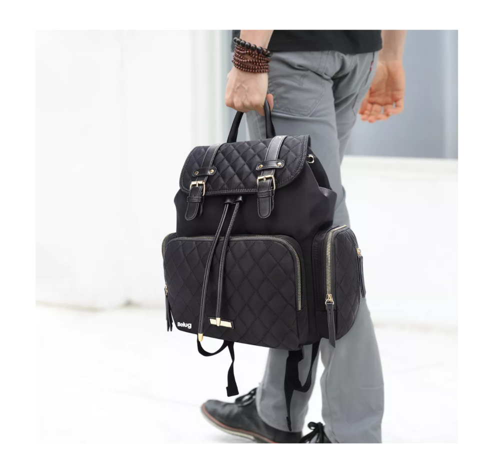 Foto 3 pulgar | Pañalera Mochila Moderna Impermeable Bolsa Negro Belug