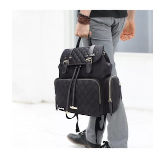 Foto 2 | Pañalera Mochila Moderna Impermeable Bolsa Negro Belug