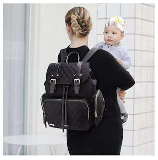 Foto 3 | Pañalera Mochila Moderna Impermeable Bolsa Negro Belug