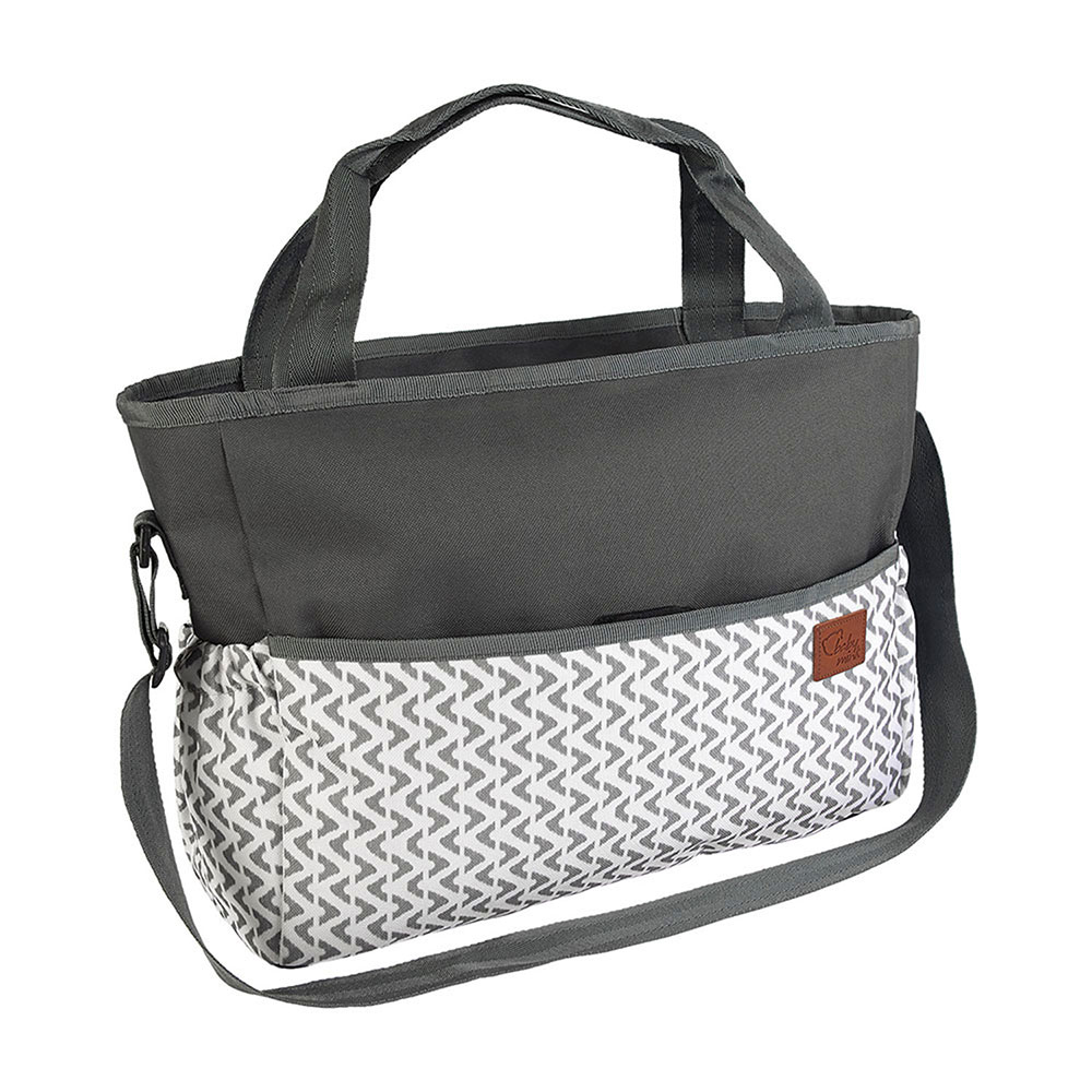 Foto 3 | Pañalera + Cambiador Baby Mink Bm05m Gris (2 Piezas)