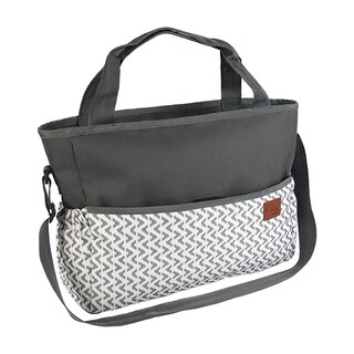 Foto 3 | Pañalera + Cambiador Baby Mink Bm05m Gris (2 Piezas)