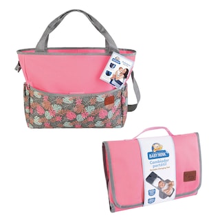Foto 1 | Pañalera + Cambiador Baby Mink Bm05m Rosa (2 Piezas)