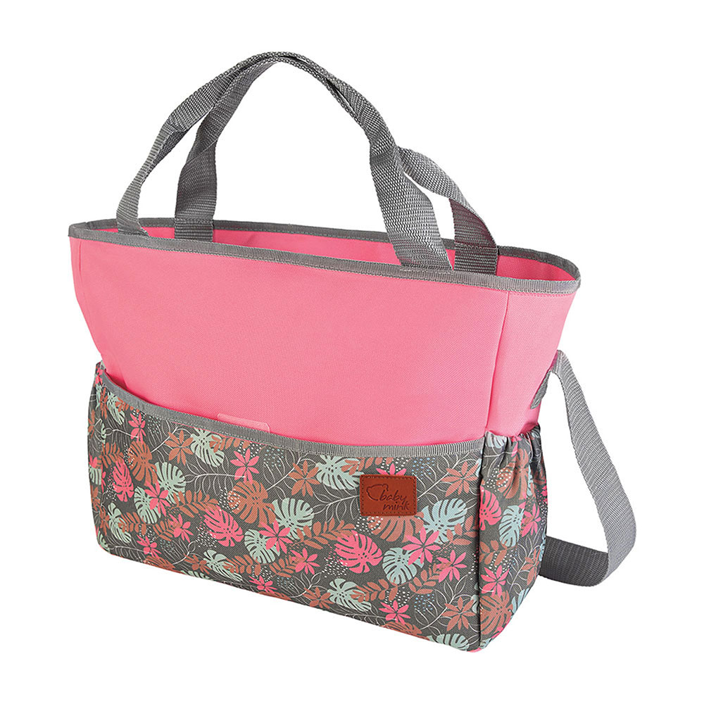 Foto 3 | Pañalera + Cambiador Baby Mink Bm05m Rosa (2 Piezas)
