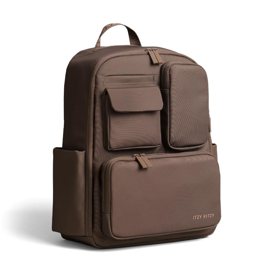 Bolsa Para Pañales Itzy Ritzy Utility Bag, Color Moca, Con Cambiador - Venta Internacional.