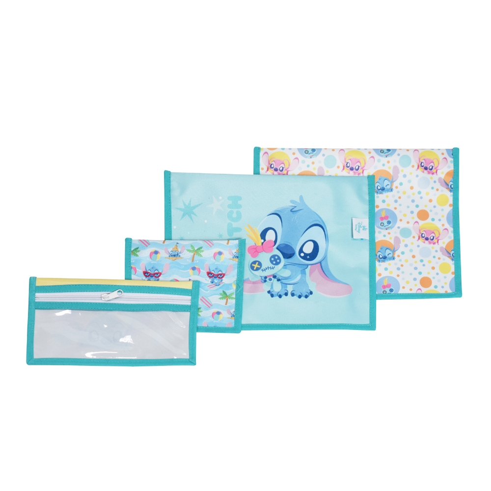Foto 2 pulgar | Infanti Bolsas Organizadoras Stich Disney