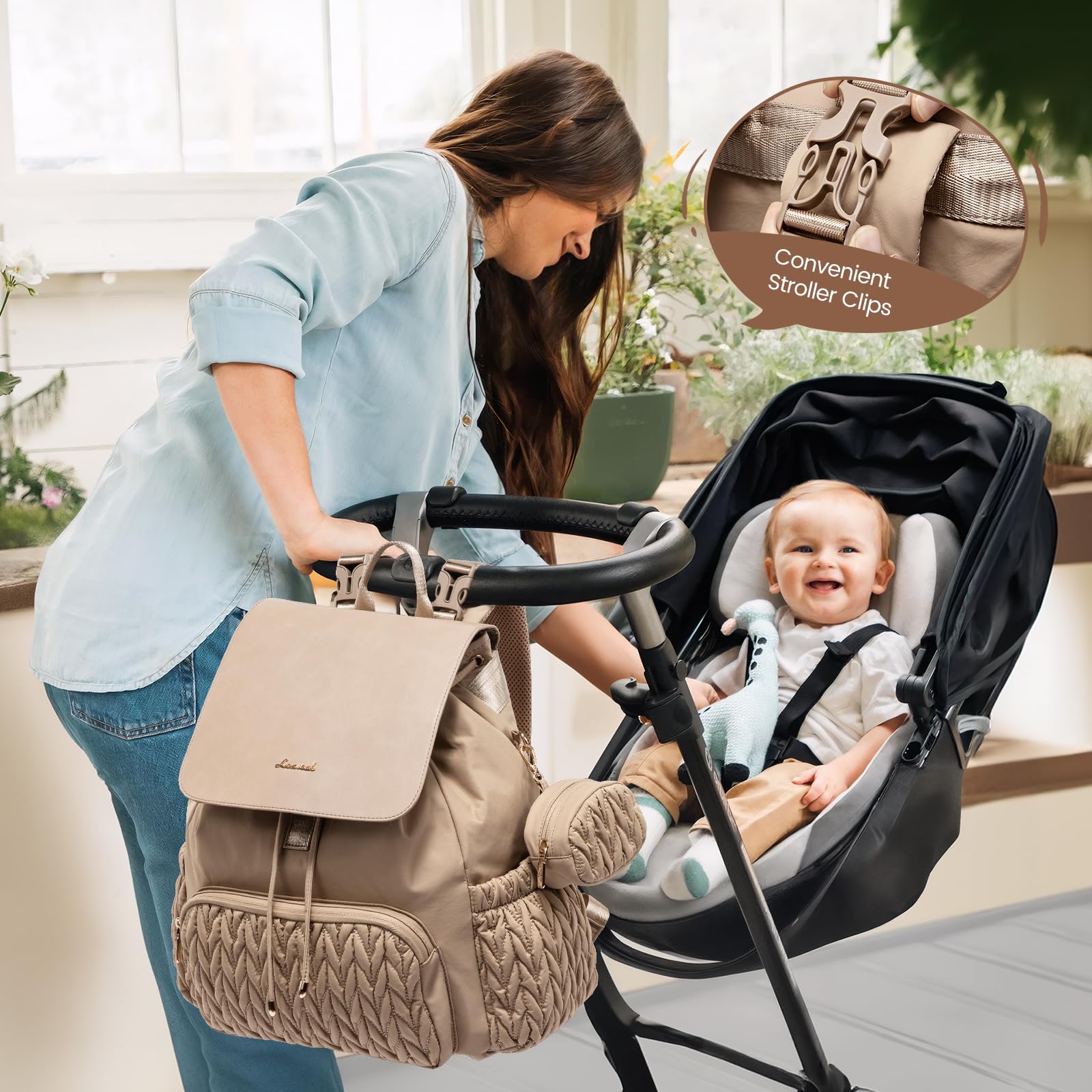 Foto 4 pulgar | Pañalero para Bebé Lovevook Café-Venta Internacional