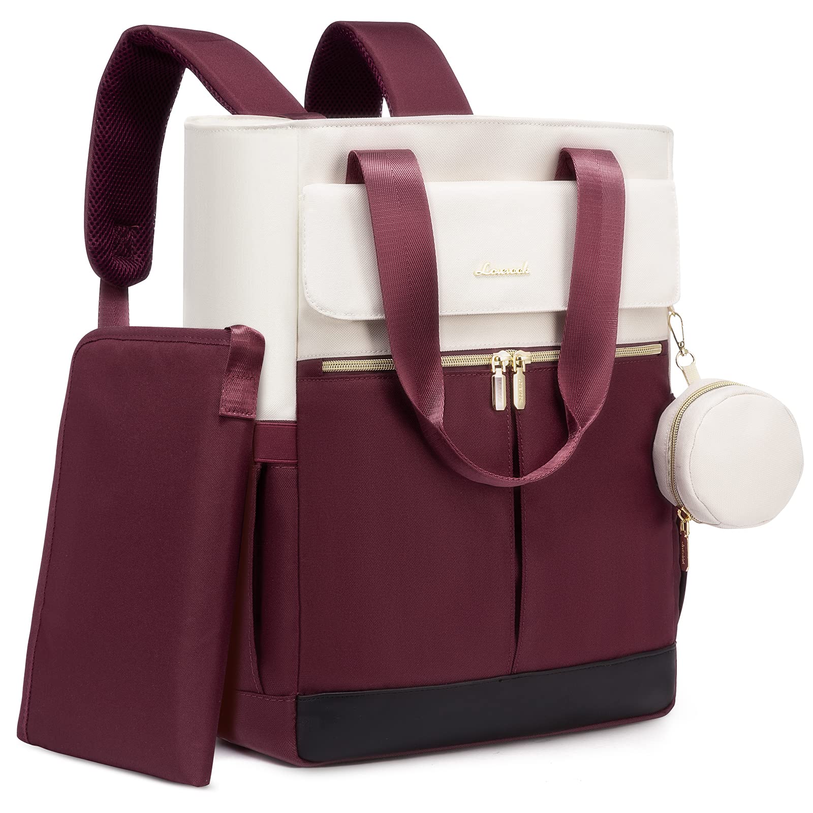 Mochila Para Pañales Lovevook Multifuncional Rojo-blanco - Venta Internacional.