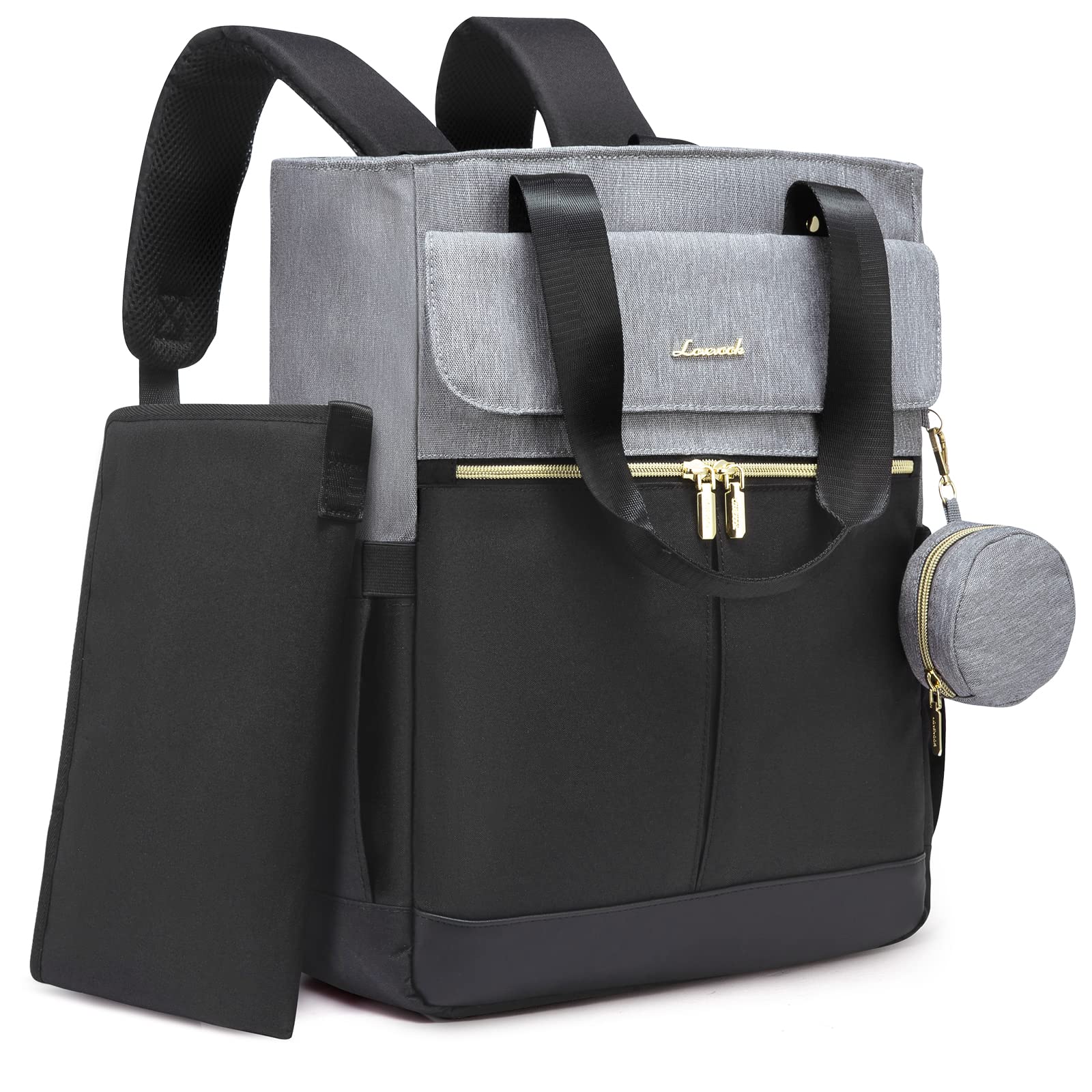 Foto 1 | Bolsa De Pañales, Mochila Lovevook, Bolsa De Pañales, Negro Y Gris - Venta Internacional.