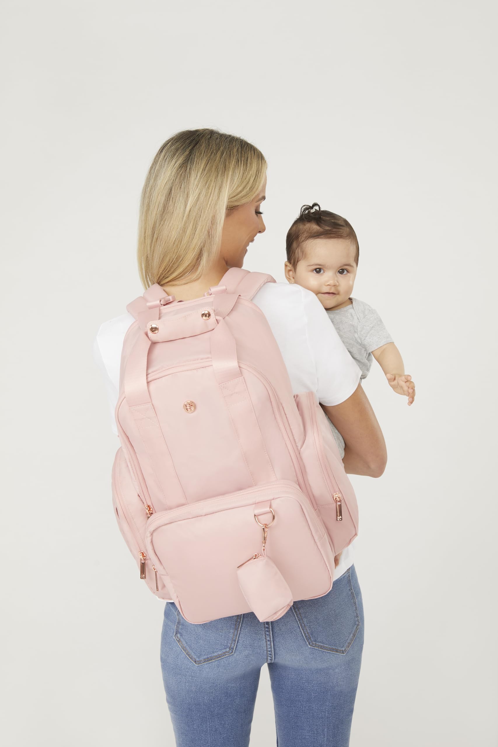 Foto 2 | Mochila Para Pañales Huggies Sunshine Pack Bridal Rose Vegan - Venta Internacional.