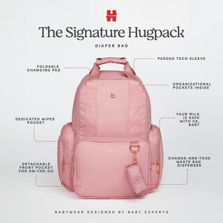 Foto 5 | Mochila Para Pañales Huggies Sunshine Pack Bridal Rose Vegan - Venta Internacional.
