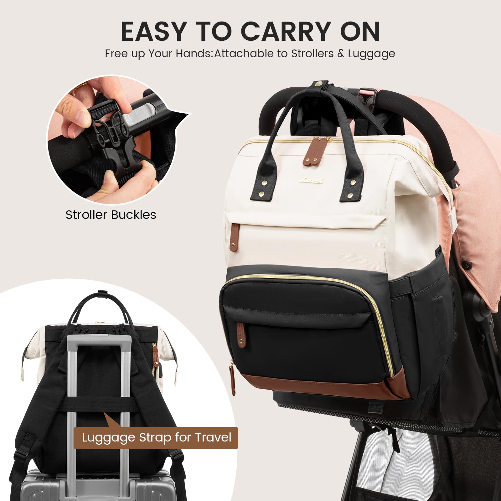 Foto 5 pulgar | Mochila Para Pañales Lovevook Con Cambiador Negra - Venta Internacional.