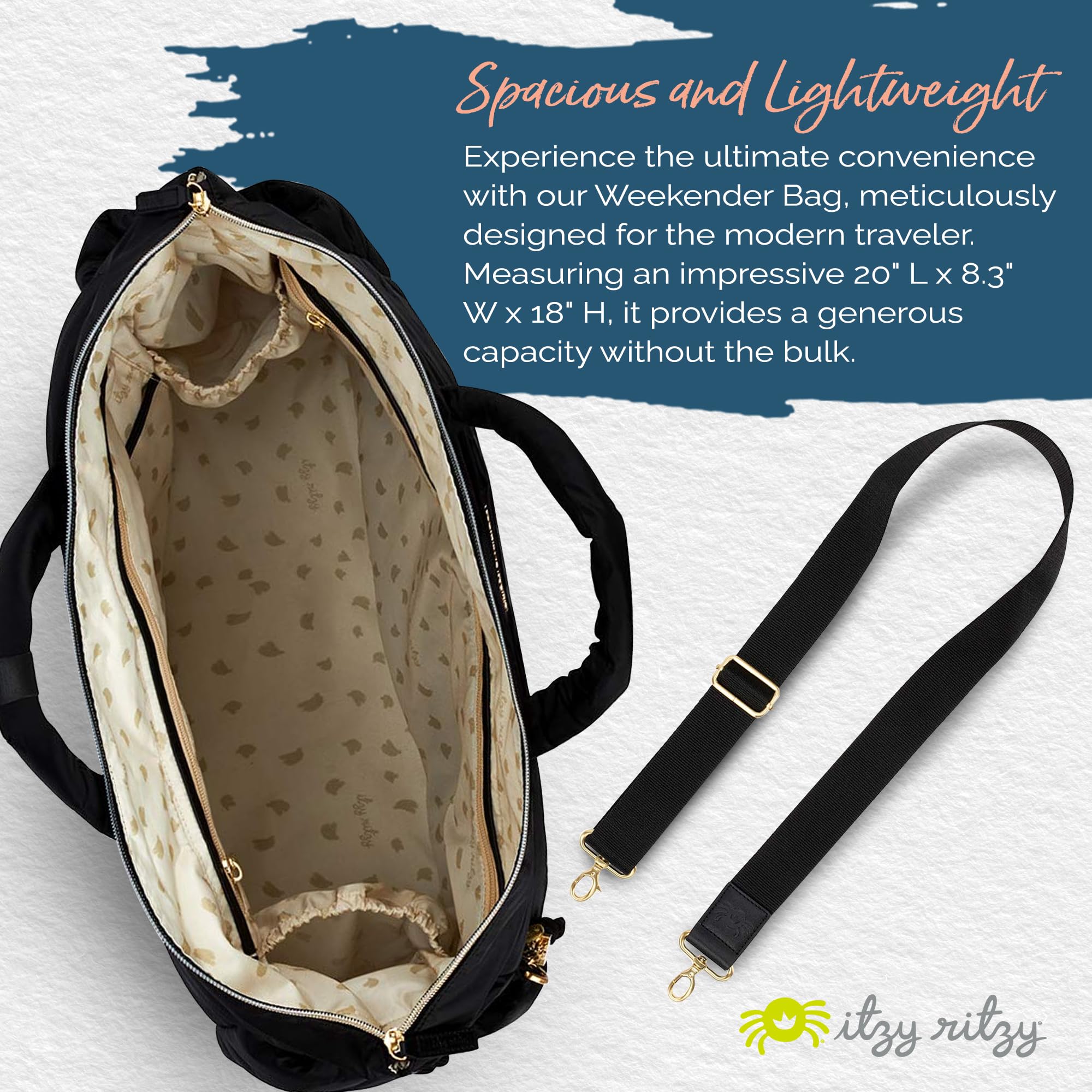 Foto 4 pulgar | Bolsa De Viaje Itzy Ritzy Dream Weekender Midnight Black - Venta Internacional.
