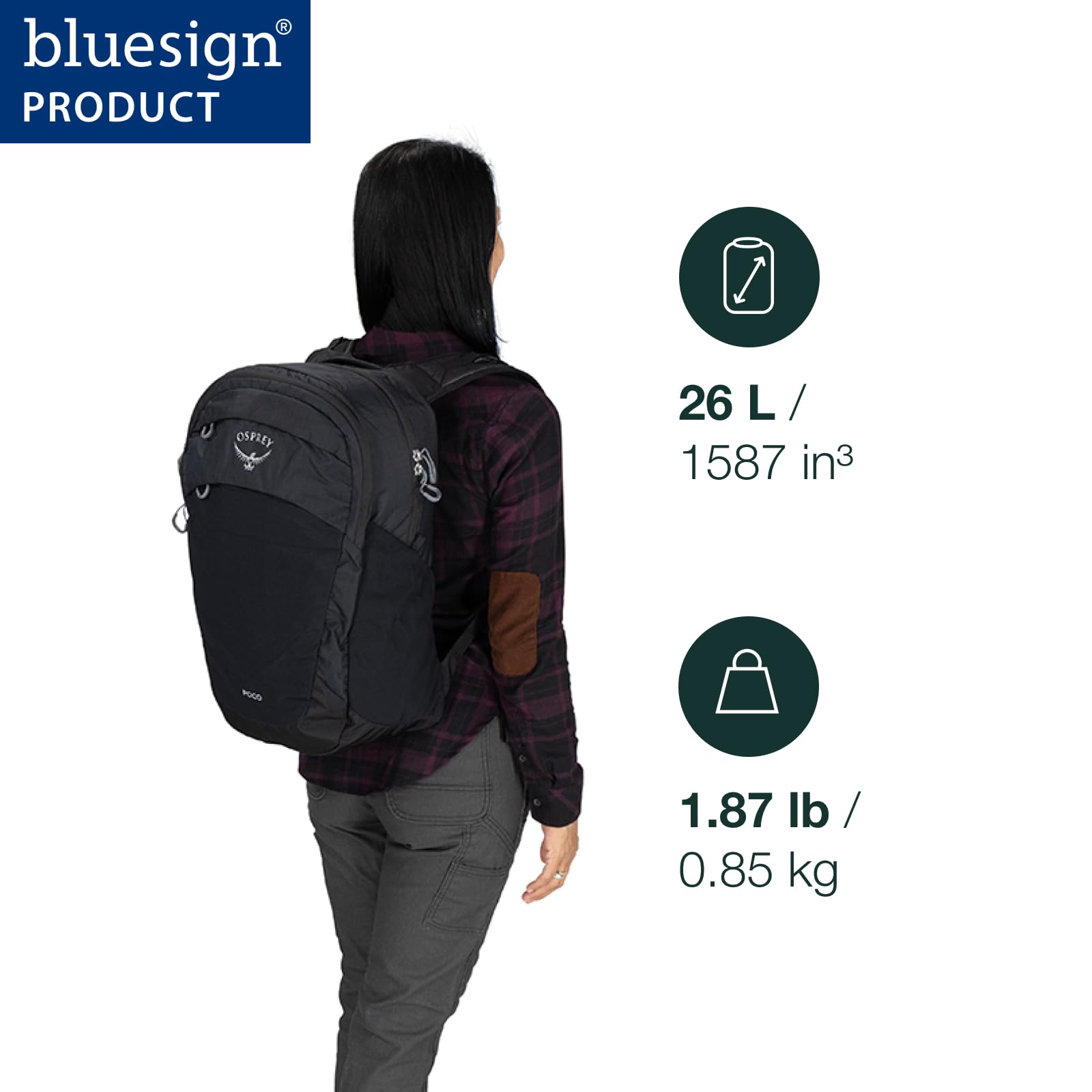 Foto 3 pulgar | Mochila Cambiador Osprey Poco Con Cambiador, Color Negro - Venta Internacional.