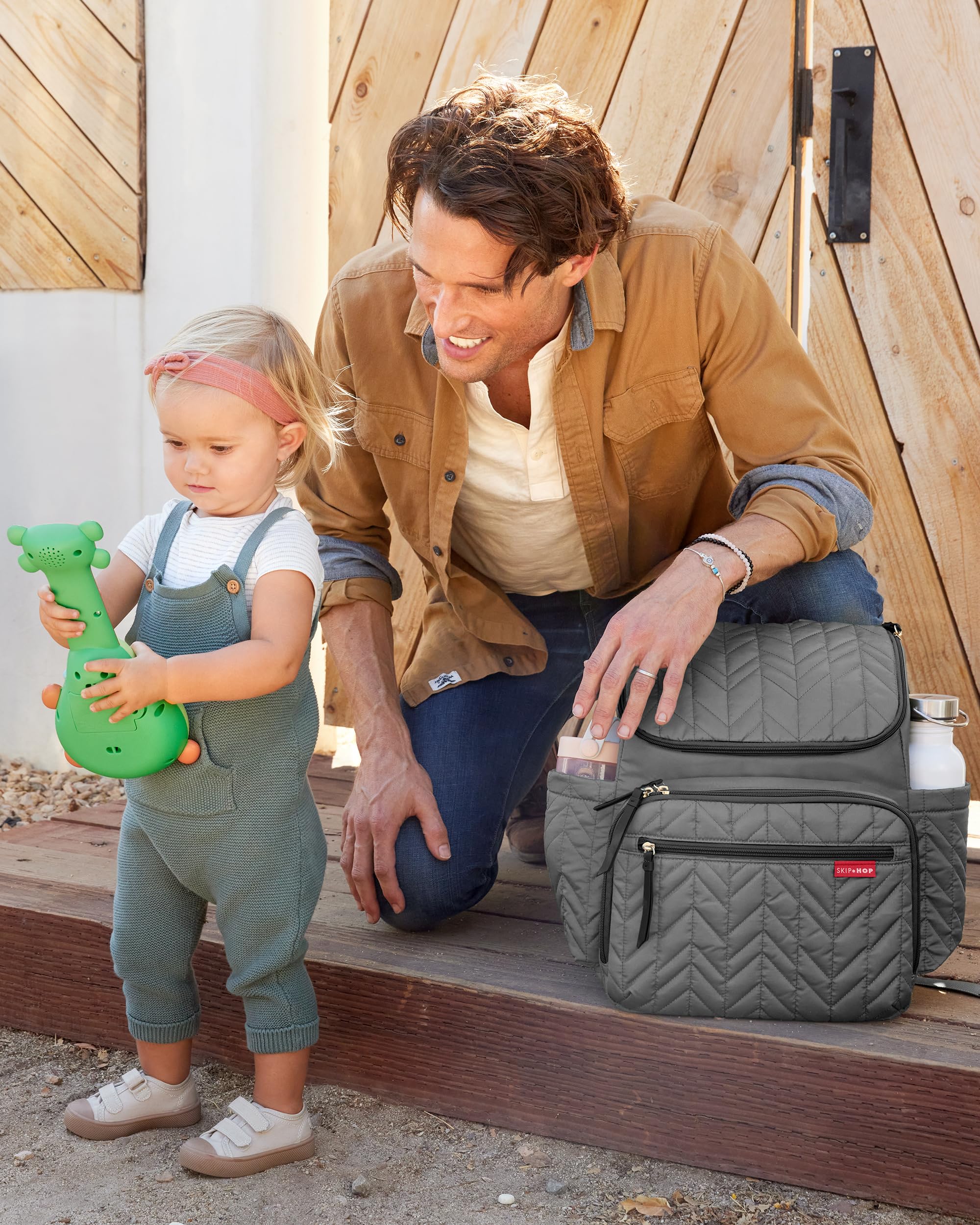 Foto 6 pulgar | Mochila Para Pañales Skip Hop Forma Con Cambiador, Color Gris - Venta Internacional.