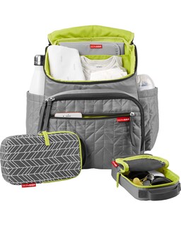 Foto 6 | Mochila Para Pañales Skip Hop Forma Con Cambiador, Color Gris - Venta Internacional.