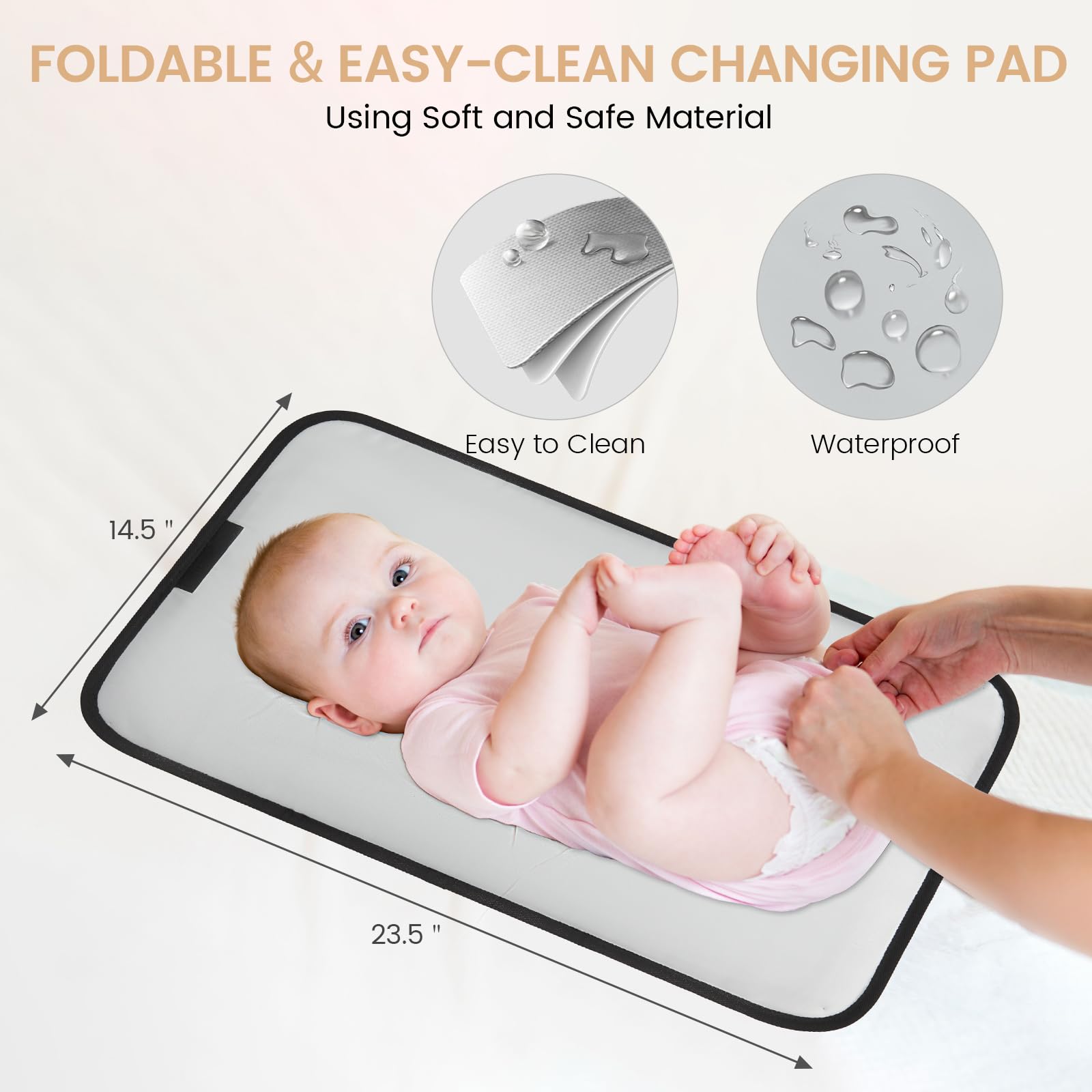 Foto 6 pulgar | Mochila Para Pañales Lovevook Con Cambiador, 30 L, Color Beige - Venta Internacional.
