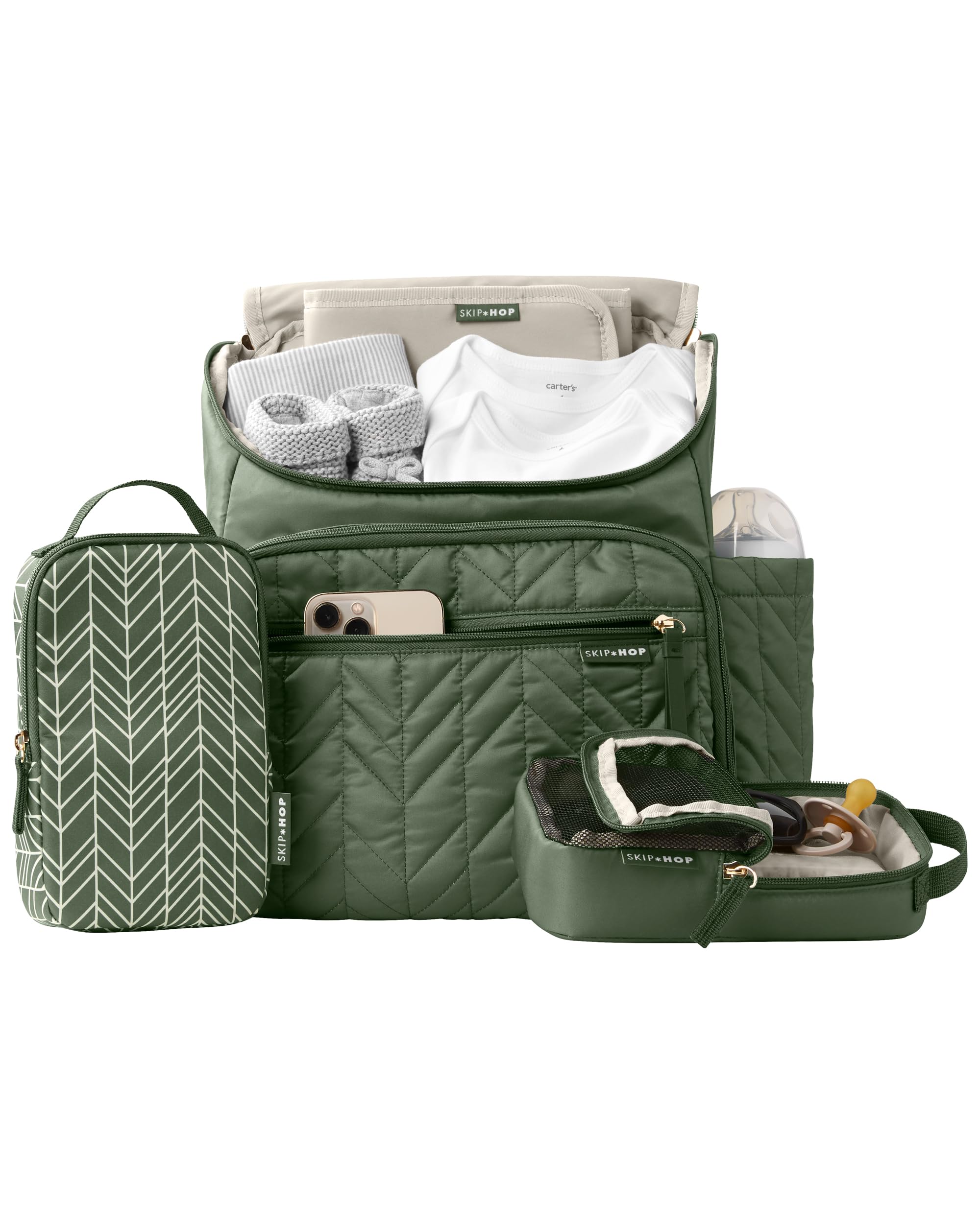 Foto 6 | Mochila Para Pañales Skip Hop Forma Con Cambiador Sage - Venta Internacional.