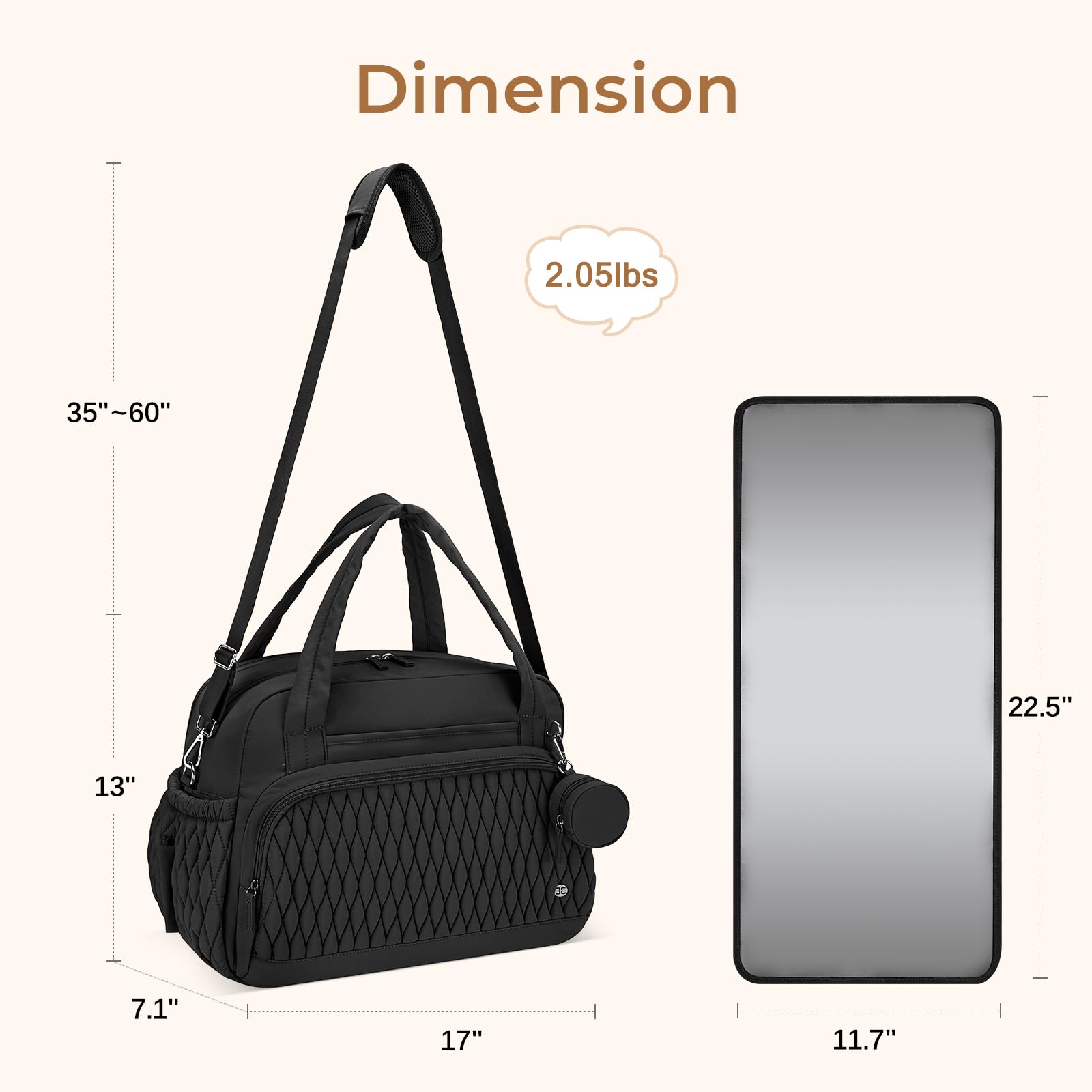 Foto 4 pulgar | Bolsa De Pañales Telena Travel Crossbody De Gran Capacidad Negra - Venta Internacional.