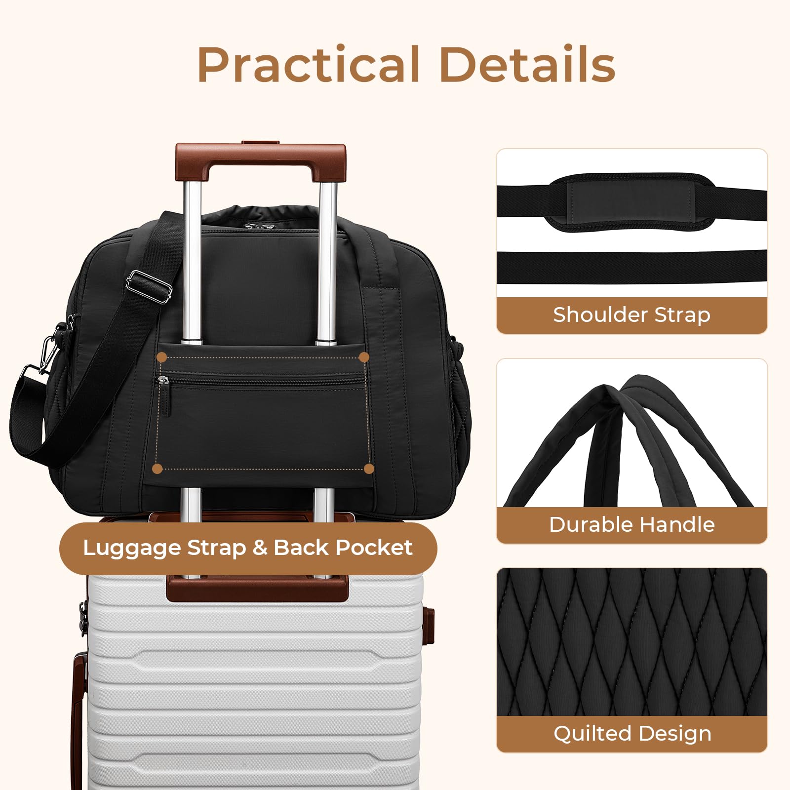 Foto 6 | Bolsa De Pañales Telena Travel Crossbody De Gran Capacidad Negra - Venta Internacional.