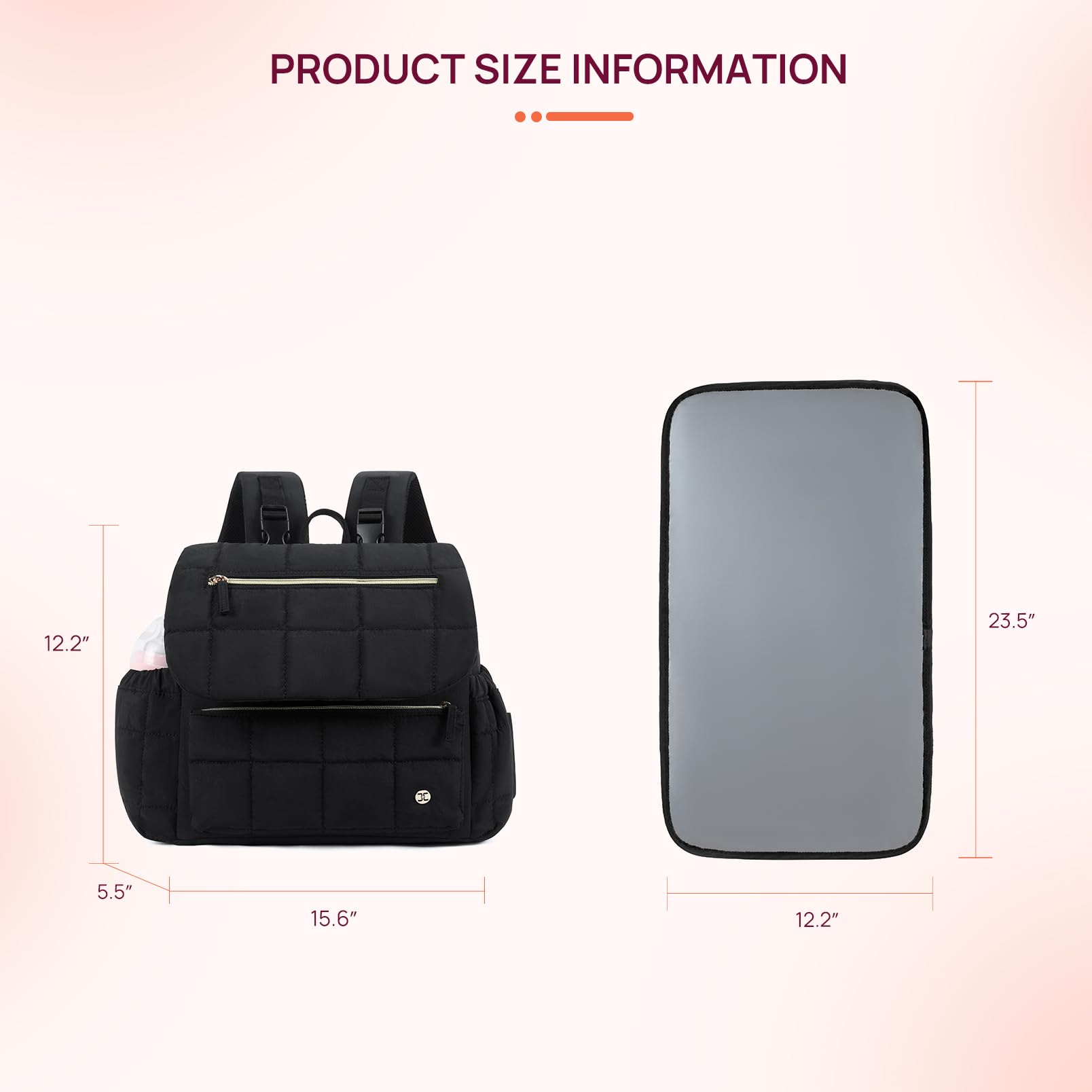 Foto 7 pulgar | Mochila Para Pañales Telena Puffer Con Bolsillos Aislantes, Color Negro - Venta Internacional.
