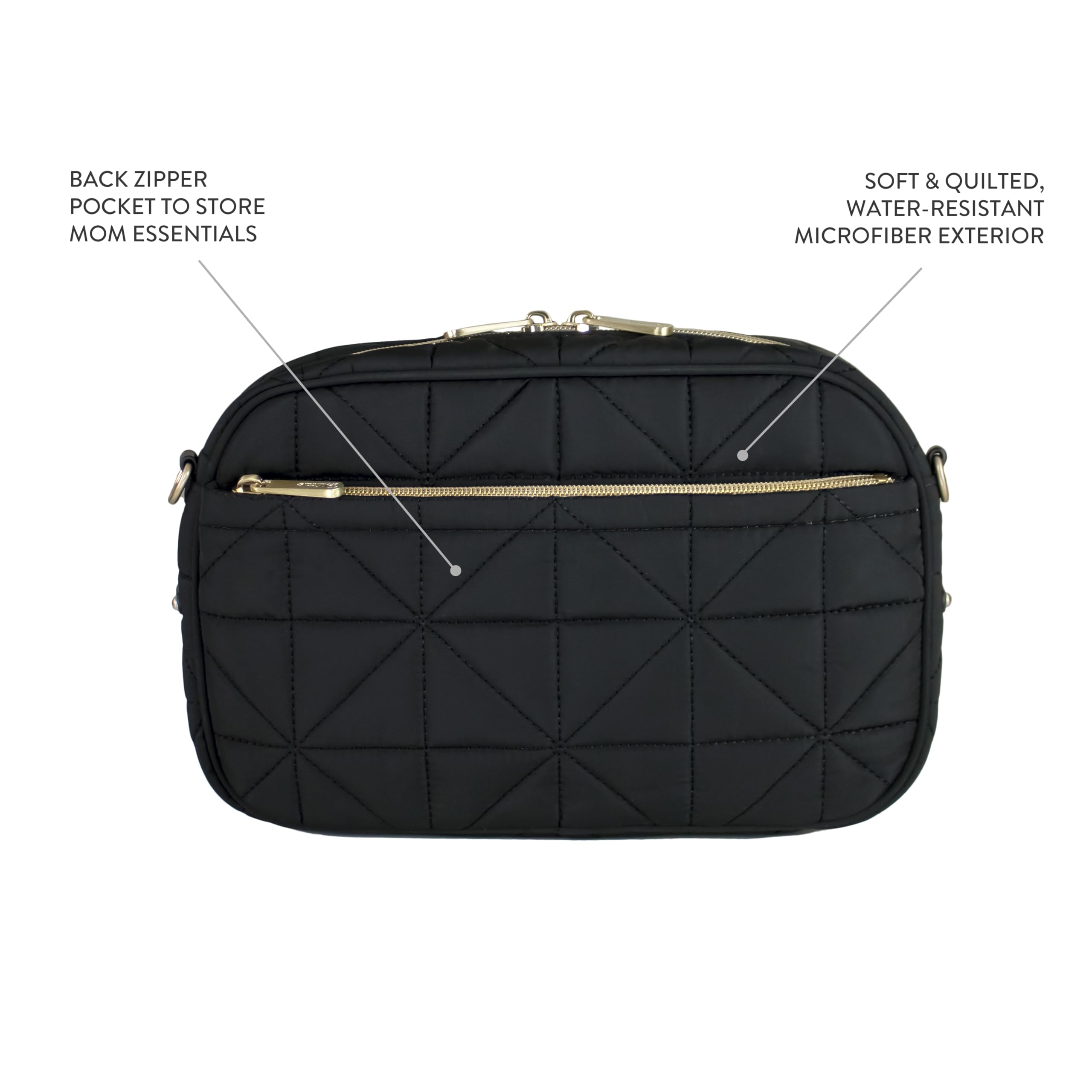 Foto 4 pulgar | Bolso Bandolera Diaper Clutch Twelvelittle 3.0 Con Cambiador Negro - Venta Internacional.