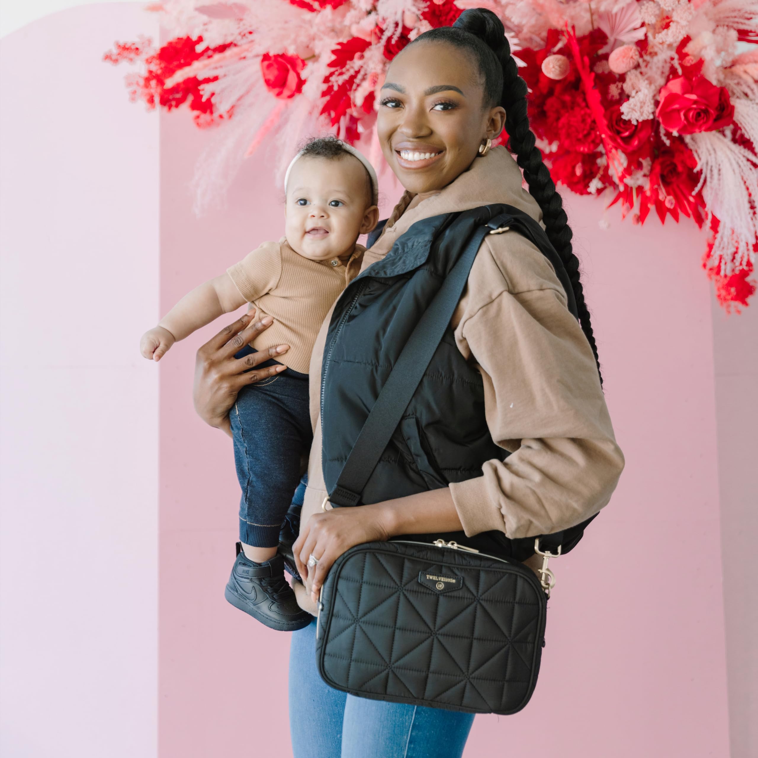 Foto 7 pulgar | Bolso Bandolera Diaper Clutch Twelvelittle 3.0 Con Cambiador Negro - Venta Internacional.
