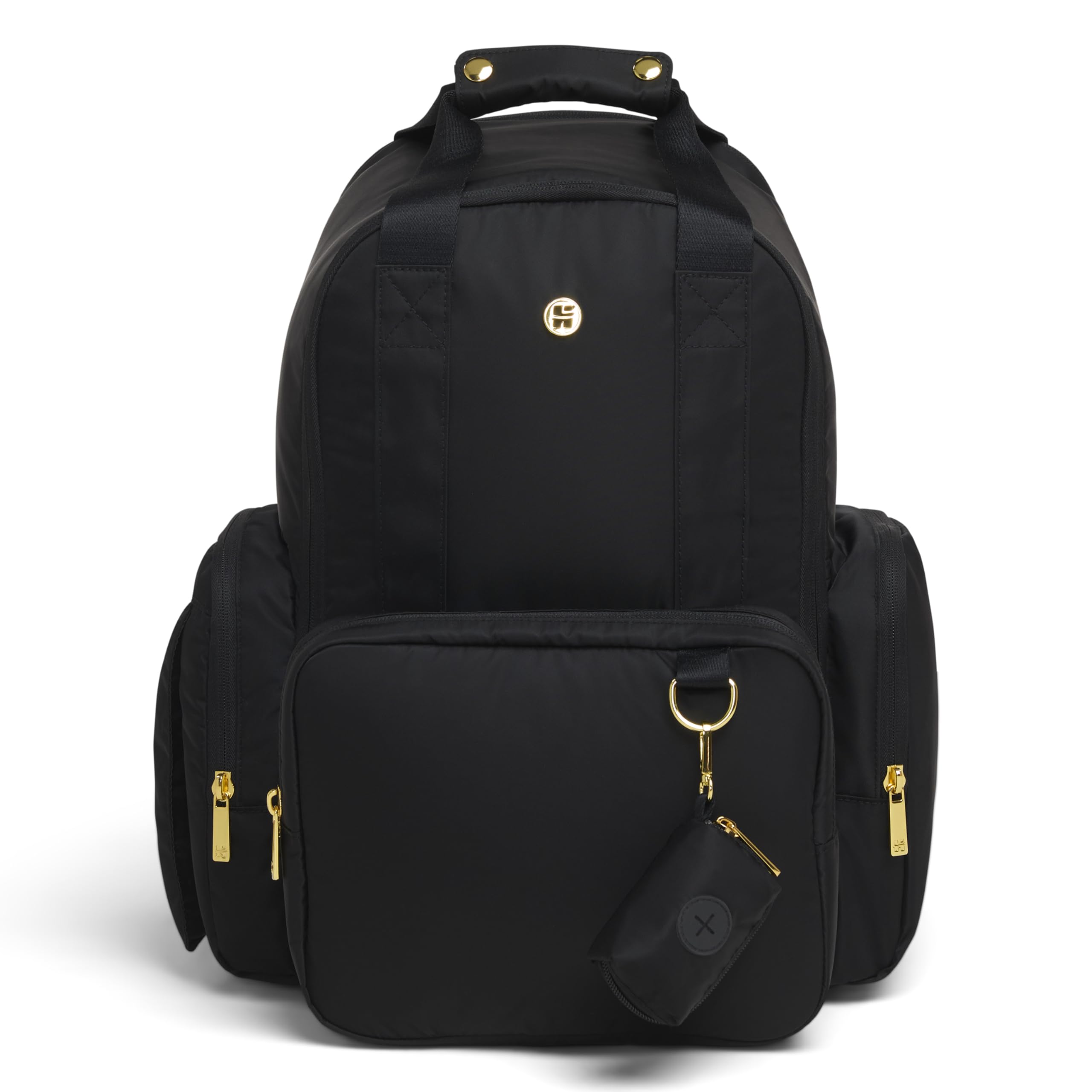 Foto 1 | Mochila Para Pañales Huggies Sunshine Pack De Piel Vegana Negra - Venta Internacional.